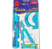 ENSEMBRE REGLE PVC FLIXIBLE  20CM  3PCS GIANT  G-1711 BT24 