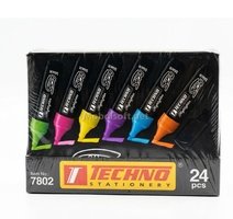 MARQUEUR FLUORESCENT SHOW BLACKDISPLAY TECHNO 7802 24PCS 