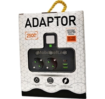 MULTIPRISE ADAPTOR  2S+ 2 USB +1 USB C  2500W  WP-9068 