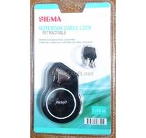 NOTE BOOK CABLE LOCK RETRACTABLE SIGMA 