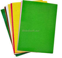 PACKET PAPIER  COULEUR PLISSE ONDULE 10F 27457-1 