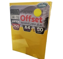 PAPIER OFFCE 80G JEAUNE 250F A4 EXCELLE EP-0313 