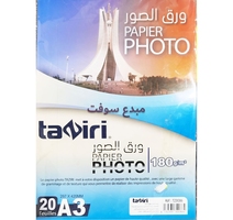 PAPIER PHOTO  A3 180G 20F TAZIR TZ0086 