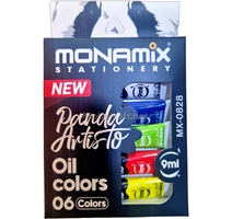 PEINTURE TUBE06 HUILE 6X9ML *PANDA ARTISTO*  MONAMIX MX-0828 