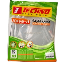 POCHETTE PLASTIQUE A4 50MIC SAVE-IT PQT50PCS TCHNO 7282 