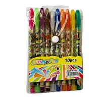 POCHETTE STYLO GEL 10PCS  GLITTERYPEN 