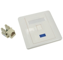 PRISE MURAL RJ45 HLTD- NET 1/3 