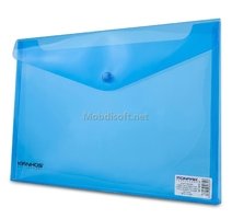 Pochette PP A4  BOUTON  UNI 36*26CM 14MIC MONAMIX MX-3011-2 