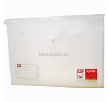 Pochette enveloppe PP A4  BOUTON  FC/180 MIC MM-271 2M 