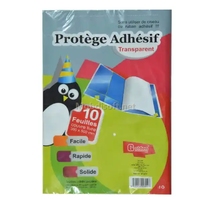 Protege LIVRE ADHESIF 50/36CM  GIANT G-1474  bt10 