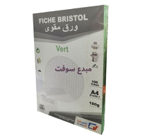 Rame Bristol A4 quadrier COULEUR VERT 180g CLASVIT 14681 