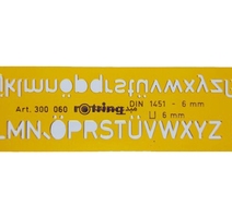 REGLE TRACE LETTRE N 07 ROTRING R306070 