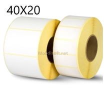 ROULEAU ETIQUETTE PAPIER THERME 20X40MM TAZIRI TZ0008 