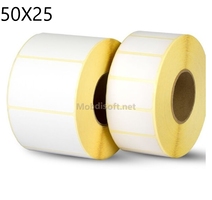 ROULEAU ETIQUETTE PAPIER THERMIQUE  50X25 TAZIRI TZ0012 