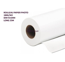 ROULEAU PAPIER PHOTO 180G 914MM /25M TAZIR TZ0089 