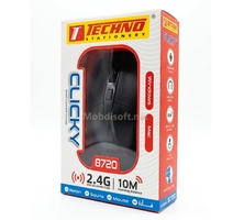 SOURIS S/F  WERLESS CLICKY  NOIR/GRIS  TECHNO 8720 