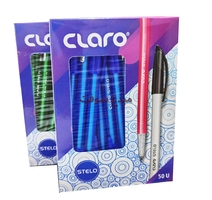 STYLO BILLE CLARO STELO 4090  B/N/V/R CL-4090BL/N 