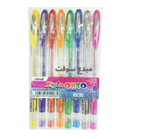 STYLO GEL  BRILLANT VERSAL 8 COULEUR VR-104008 