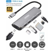 Station d’Accueil TYPEC TO HDMI 4K SD/TF/2USB+TYPC OTN95116D Station d’Accueil...