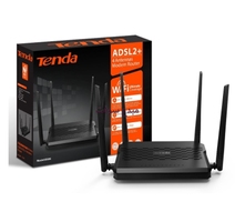 Wireless Modem Router Tenda ADSL2+ D305 N300 4x5dBi WMT305 Modem...