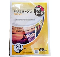 PAPIER PHOTO A4 260 GR PQ 20F YAPAP YA 1322 