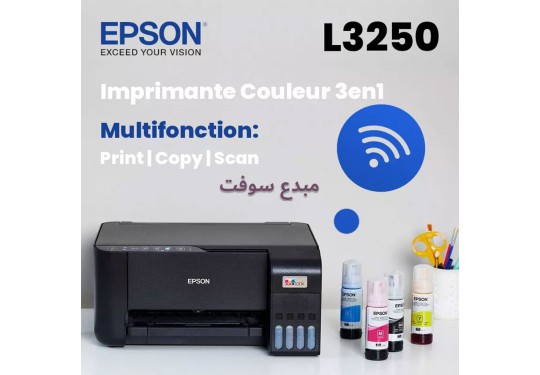MULTIFONCTION JET ENCRE EPSON l3250 WIFI Imprimante Epson L3250 Couleur...
