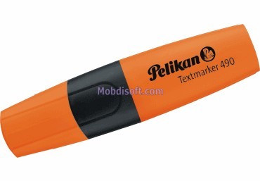 Marqueur fluorescent ORANGE Pelikan 490 